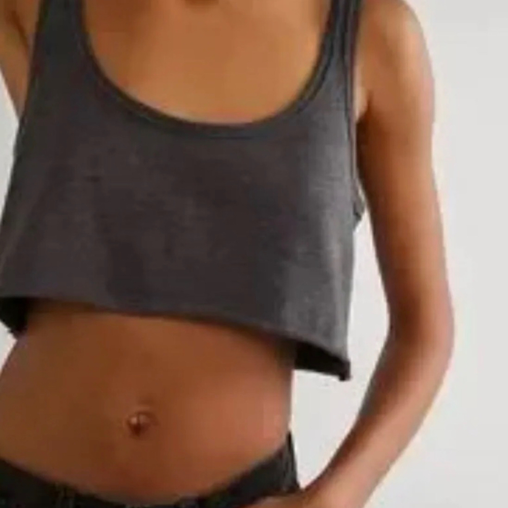 NWT Free People We The Free Heavyweight Tank in Black Large $30 SOLD OUT
